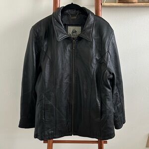 Vintage 90s Burks Bay leather jacket